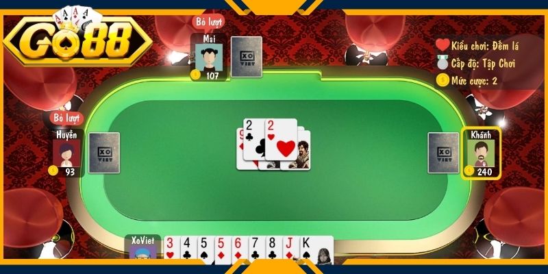 Áp dụng mẹo hay, cách chơi bài tiến lên Go88 nâng cao để giành chiến thắng