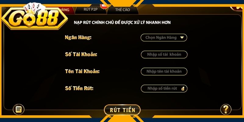Sân chơi hỗ trợ hoàn toàn miễn phí đối với giao dịch rút VND